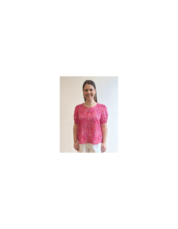 Puff Sleeve Linen Top