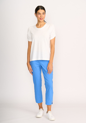 Wide Neck Elbow Slv Top