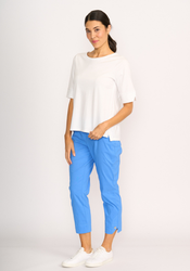 Wide Neck Elbow Slv Top