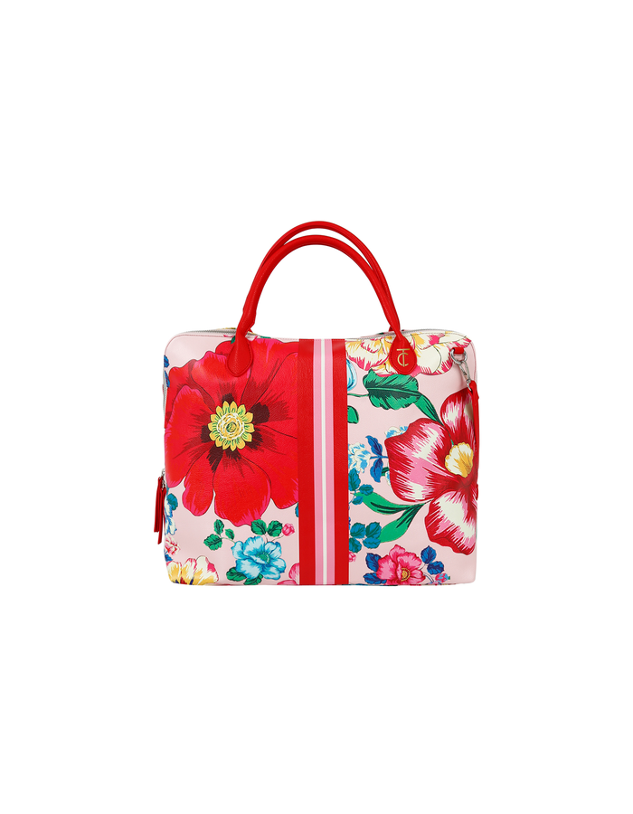 ROMANCE BLOOMS ZIP TOTE