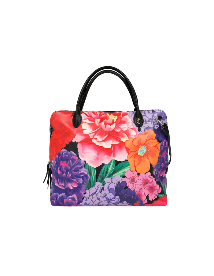 FLOWER BY FLOWER ZIP TOTE