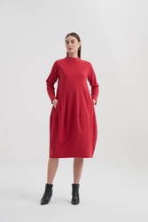 HIGH NECK SEAM DRESS