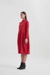 HIGH NECK SEAM DRESS