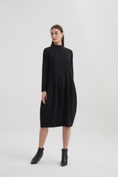 HIGH NECK SEAM DRESS