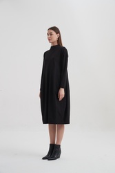 HIGH NECK SEAM DRESS