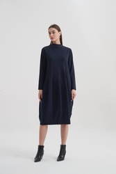 HIGH NECK SEAM DRESS