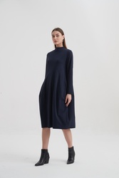 HIGH NECK SEAM DRESS