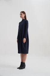 HIGH NECK SEAM DRESS