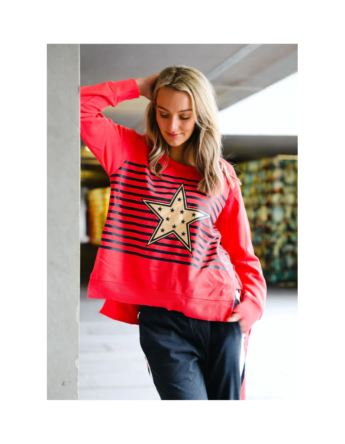 GOLD STAR WITH STRIPE CREW