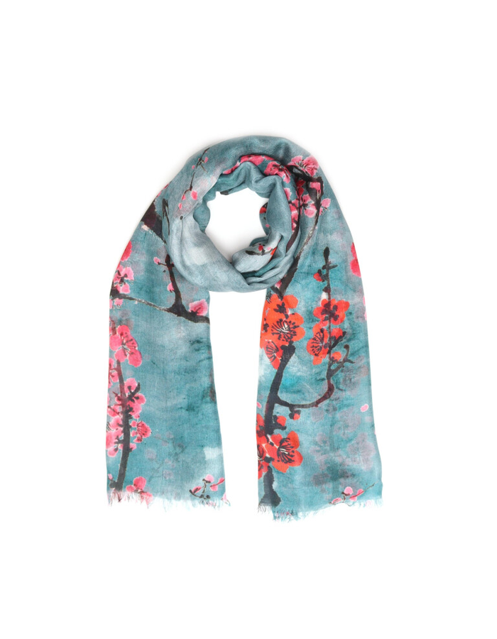 SILK TEA BLOSSOM SCARF