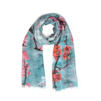 SILK TEA BLOSSOM SCARF