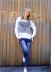EAGLE IN STRIPE CREW