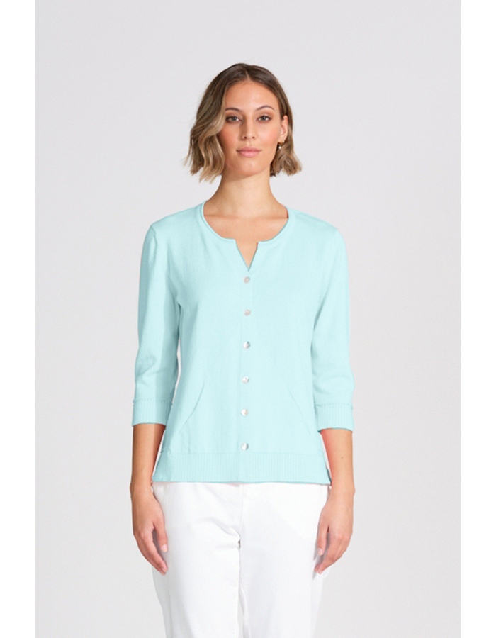Angle Pocket Women's Cardigan with Cuff Detail