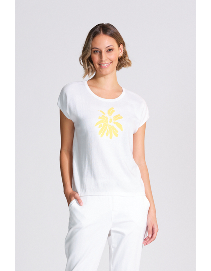 Starburst Cap Sleeve Women's Top