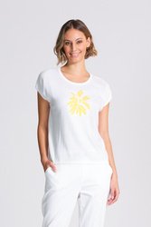 Starburst Cap Sleeve Top