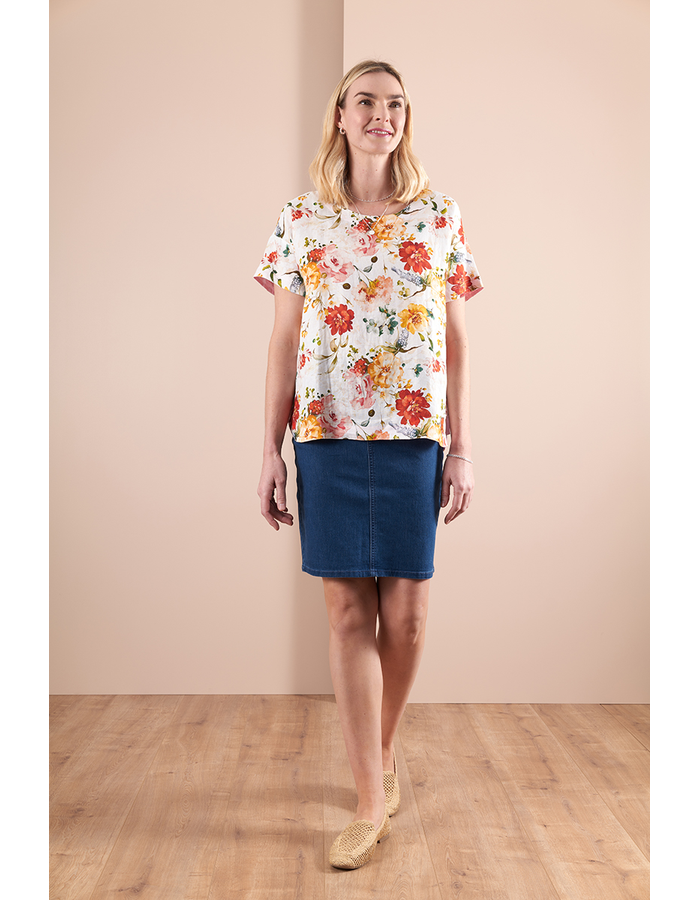 Scoop Hem Boxy Women's Top