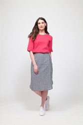 SCOOP HEM PENCIL SKIRT