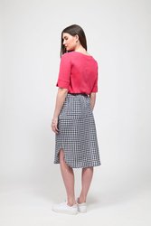 SCOOP HEM PENCIL SKIRT