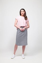 SCOOP HEM PENCIL SKIRT