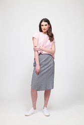 SCOOP HEM PENCIL SKIRT