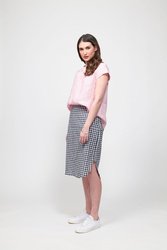 SCOOP HEM PENCIL SKIRT
