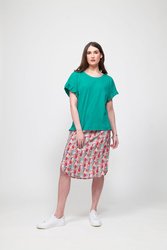 SCOOP HEM PENCIL SKIRT