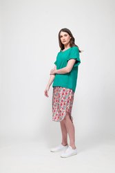 SCOOP HEM PENCIL SKIRT