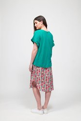 SCOOP HEM PENCIL SKIRT