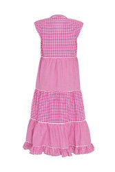 Gingham Style Midi Dress