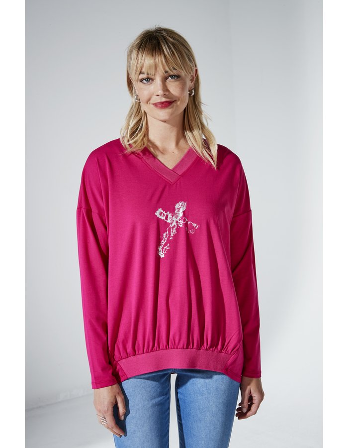 Nimes Print Women's Top