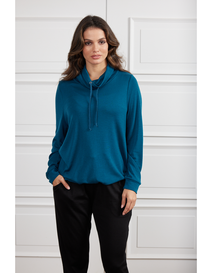 Maren Merino Tie Hem Women's Top