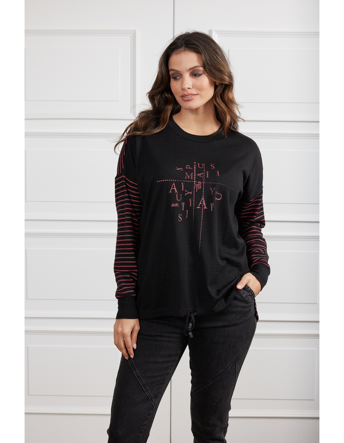 Vita Print Front Merino Women's Top