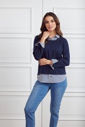 Amity Splice Merino Top