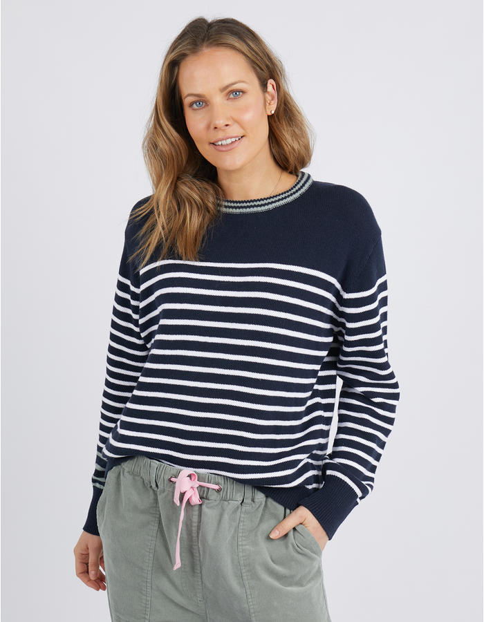 Portia Stripe Women's Knit Top