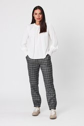 Soft Gathered Neck Top Pl