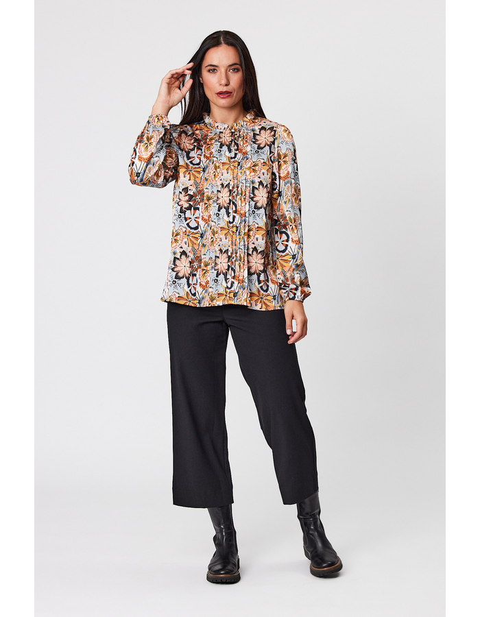 Pintuck Front Women's Top