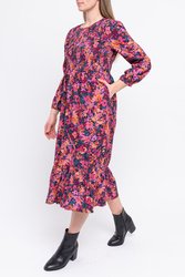 Floral Shirred Dress