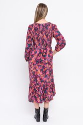 Floral Shirred Dress