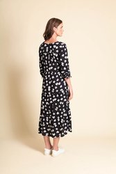 Tie Sleeve Tiered Dress