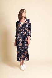 Tie Sleeve Tiered Dress