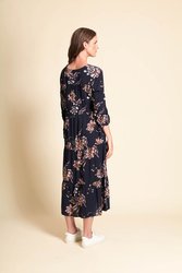 Tie Sleeve Tiered Dress