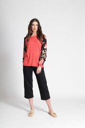 Ruffle Sleeve Detail Top