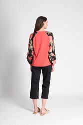 Ruffle Sleeve Detail Top