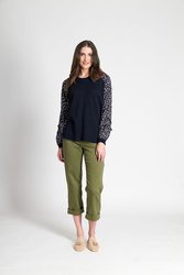 Ruffle Sleeve Detail Top