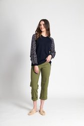 Ruffle Sleeve Detail Top
