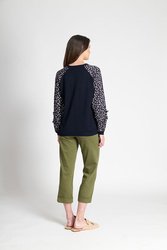 Ruffle Sleeve Detail Top