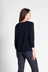 Contrast Woven Front Top