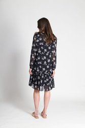 Contrast Rib Trim Dress