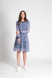 Contrast Rib Trim Dress