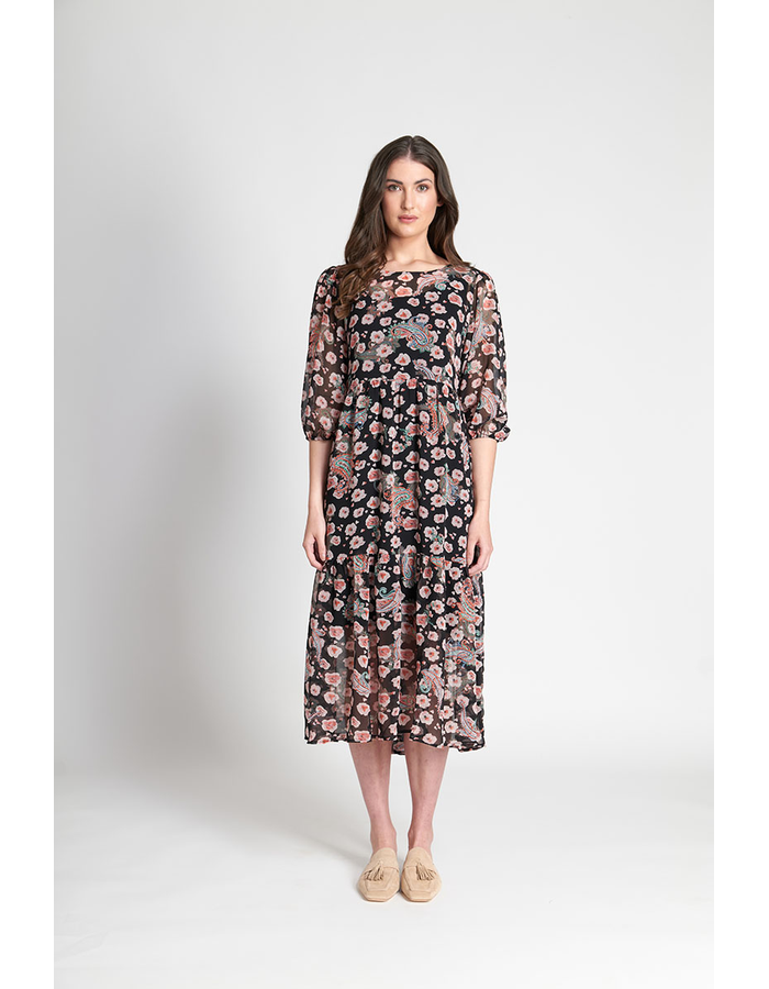 Tie Back Tiered Dress